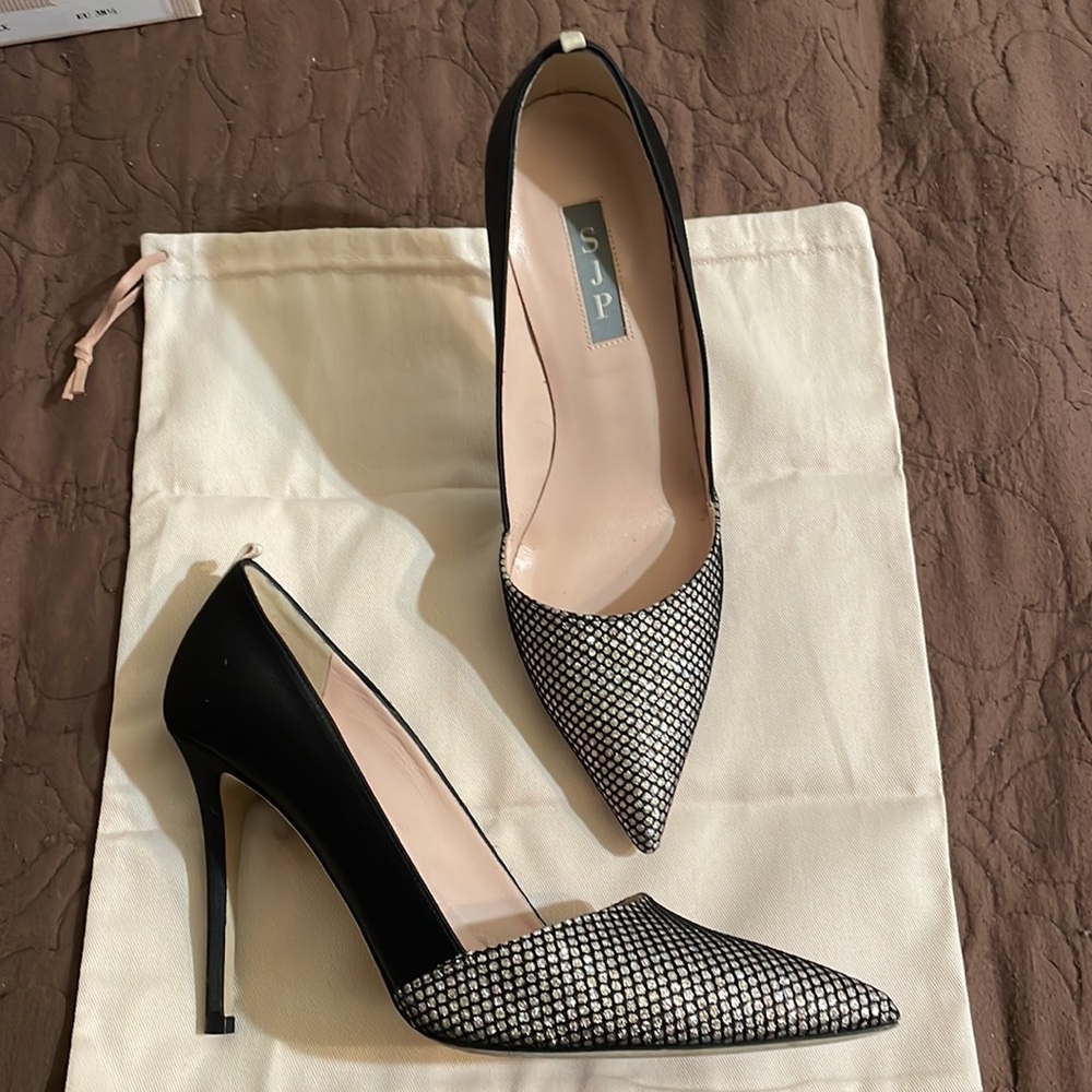 SJP by Sarah Jessica Parker Rampling Glitter mesh black 38.5